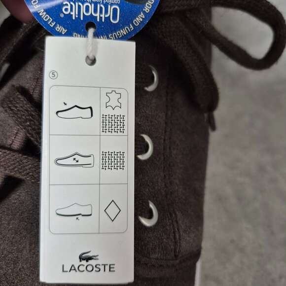 NWT Lacoste Sport Ampthill Brown Suede Chukka Boots Size 11 - Picture 15 of 16
